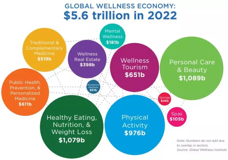 Global wellness economy 2022